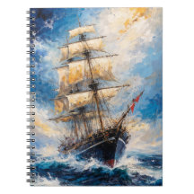 Majestätisches Tall Ship auf See – Impressionistis