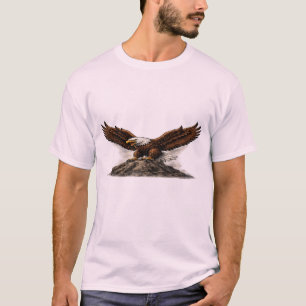 Majestätisches Weißkopfseeadler auf Felsengrafik-T T-Shirt