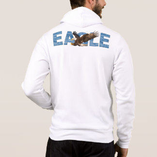 Majestätisches Weißkopfseeadler-Wasser-Text-Typogr Hoodie