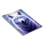 Majestätisches Wolf-Traumtagebuch Notizblock (Rechte Seite)