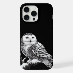 Majestätliche Schneeeule sitzend iPhone 15 Pro Max Hülle