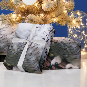 Majestätliche Winter-Schneeeule Geschenkpapier