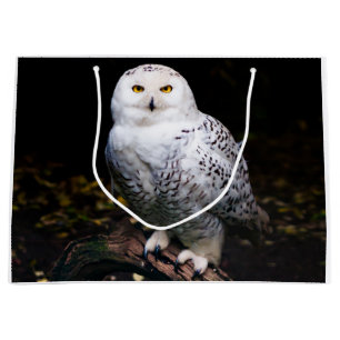 Majestätliche Winter-Schneeeule Große Geschenktüte