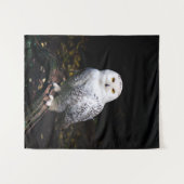 Majestätliche Winter-Schneeeule Wandteppich (Vorderseite (Horizontal))