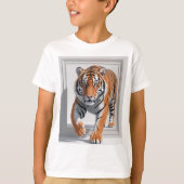 Majestic 3D Tiger Illustration | hyperrealistisch T-Shirt (Vorderseite)