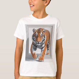 Majestic 3D Tiger Illustration | hyperrealistisch T-Shirt
