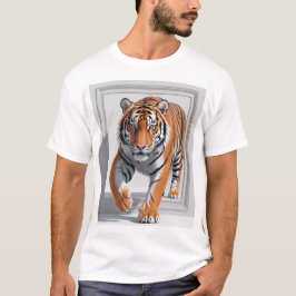 Majestic 3D Tiger Illustration | hyperrealistisch T-Shirt