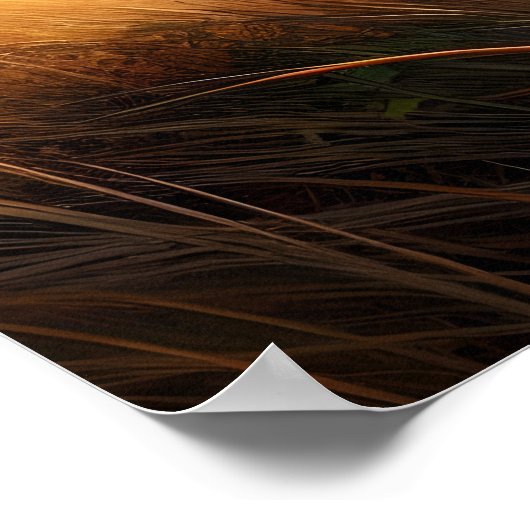 Majestic Aardvark in Serene Field Poster (Ecke)