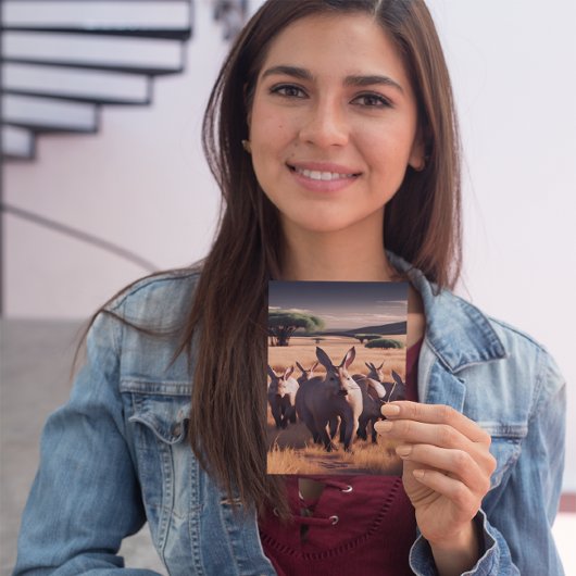 Majestic Aardvark Roam the Arid Plains Postkarte