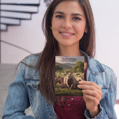 Majestic Aardvark Roaming Green Landschaft Postkarte