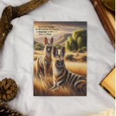 Majestic Aardwolf Duo in Meadow Postkarte