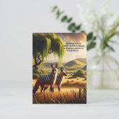 Majestic Aardwolf Grasslands Postkarte (Stehend Vorderseite)