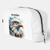 Majestic Adler im atemberaubenden Aquarellstil Waschbeutel (Rechte Ecke)