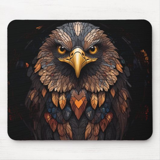 Majestic Adler Key Ring Mousepad (Vorne)