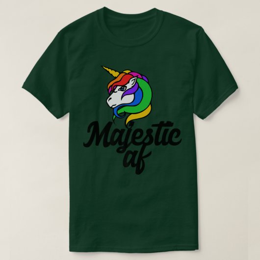Majestic AF Magical unicoro Retro Regenbogentee s T-Shirt (Design vorne)