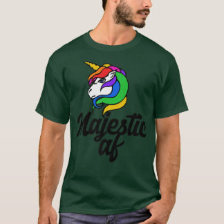 Majestic AF Magical unicoro Retro Regenbogentee s T-Shirt