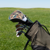 Majestic Afghan Hound Mountain Sunset Graphic Golf Headcover (In SItu)