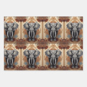 Majestic African Elephant Geschenkpapier Set (Vorderseite 2)