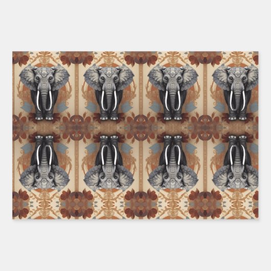 Majestic African Elephant Geschenkpapier Set (Vorderseite)
