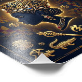 Majestic African queen portrait  Fotodruck (Ecke)