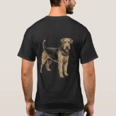 Majestic Airedale "King of Terriers" Artistic T-Shirt (Rückseite)