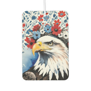 Majestic American Bald Eagle Floral Autolufterfrischer