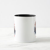 Majestic American Bald Eagle in Watercolor Tasse (Zentrum)