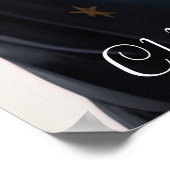 Majestic American Shorthair Cat in Blue and Gold Poster (Ecke)