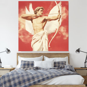 Majestic Angelic Archer - Ein Symbol für Liebe und Leinwanddruck