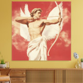 Majestic Angelic Archer - Ein Symbol für Liebe und Leinwanddruck (Insitu (Wohnzimmer))