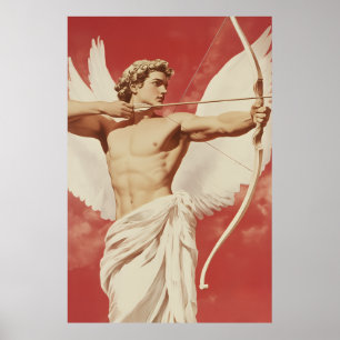 Majestic Angelic Archer - Ein Symbol für Liebe und Poster