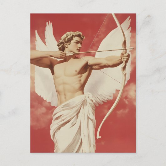 Majestic Angelic Archer - Ein Symbol für Liebe und Postkarte (Vorderseite)