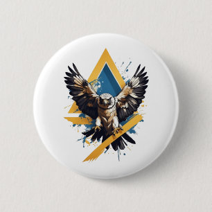 Majestic Animal Eagle 2024 Design Button