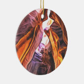 Majestic Antelope Canyon Page Arizona Weihnachten Keramik Ornament (Rechts)