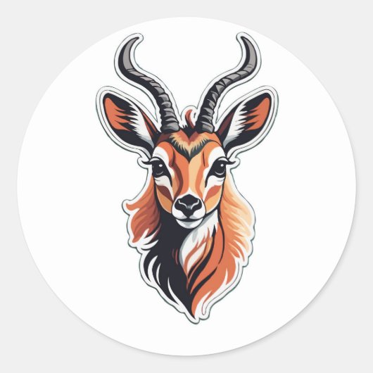 Majestic Antelope Sticker (Vorderseite)
