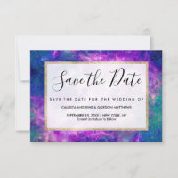 Majestic Aquamarine Lila Sternennebel