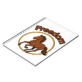 **Majestic Arabian Horse in the Golden Desert** Notizblock (Linke Seite)