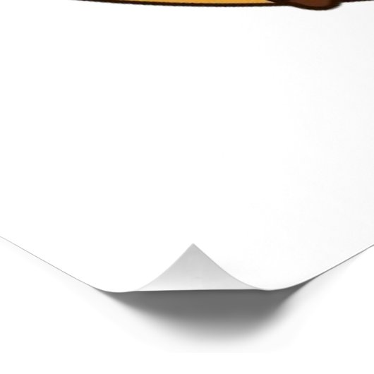 **Majestic Arabian Horse in the Golden Desert** Poster (Ecke)