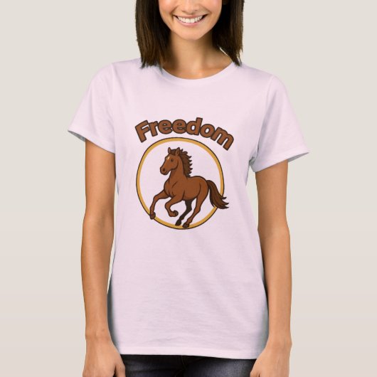 **Majestic Arabian Horse in the Golden Desert** T-Shirt (Vorderseite)