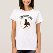 **Majestic Arabian Horse in the Golden Desert** T-Shirt (Vorderseite)