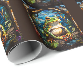 Majestic Arcane Frog verklebte Glasbläserei Geschenkpapier