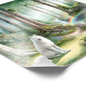 Majestic Arctic Wolf Forest Art Foto Erweiterung (Ecke)