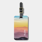 Majestic Asian Sunset - Vibrierende Farbexplosion Gepäckanhänger (Vorderseite vertikal)