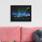 Majestic Aurora Borealis über den Bergen Leinwanddruck (Insitu (Wohnzimmer))