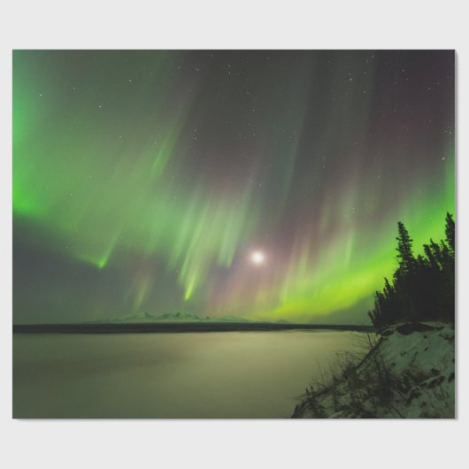 Majestic Aurora Geschenkpapier (Flach)