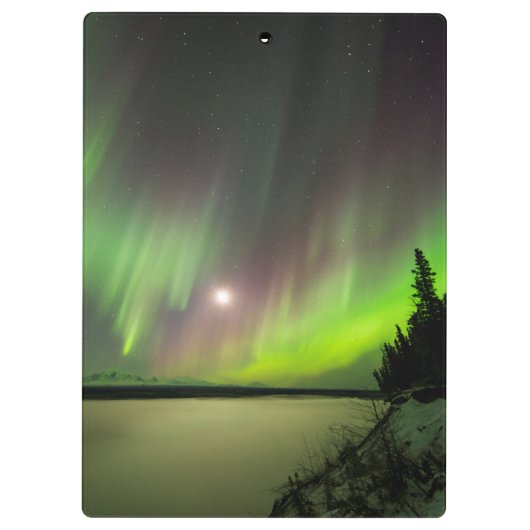 Majestic Aurora Klemmbrett (Rückseite)