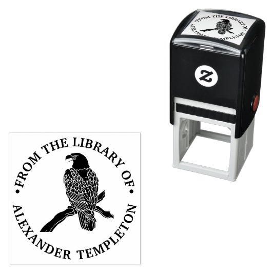 Majestic Bald Adler auf Zweig aus der Bibliothek Permastempel (Beispiel)