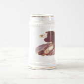 Majestic Bald Adler von Audubon mit frischem Fisch Bierglas (Mittel)