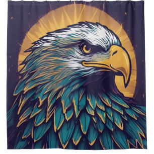 Majestic Bald Eagle Duschvorhang