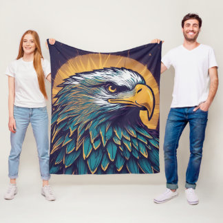 Majestic Bald Eagle Fleecedecke
